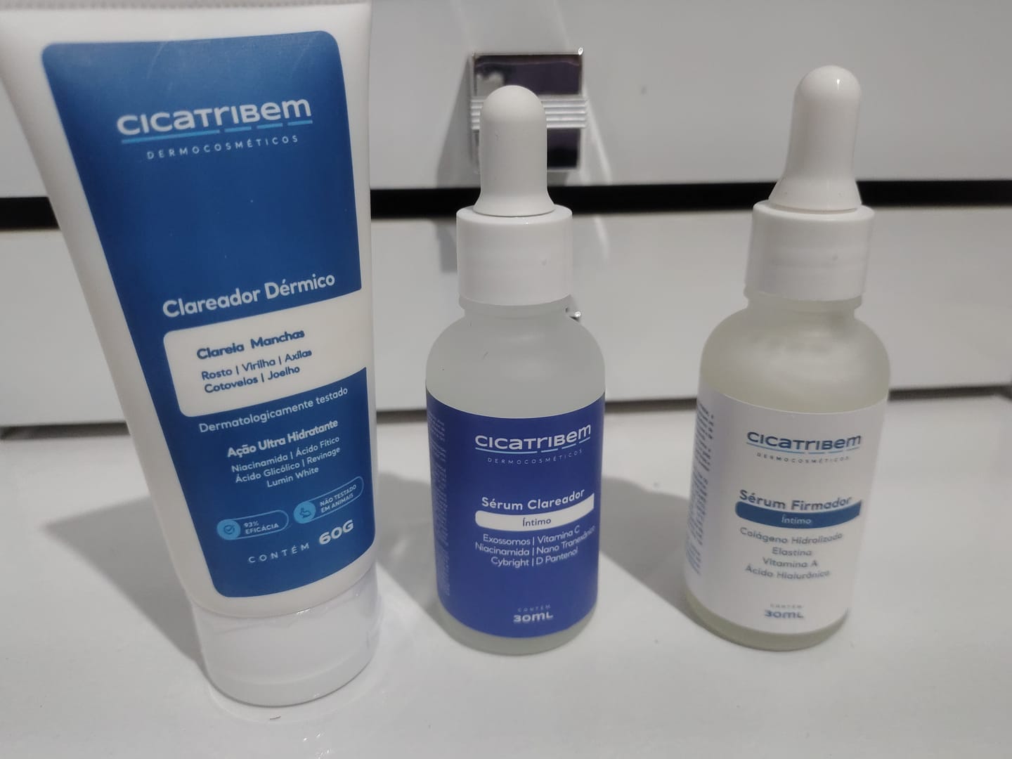 Customer photo review of Kit Clareamento Total + 1 Firmador de Brinde