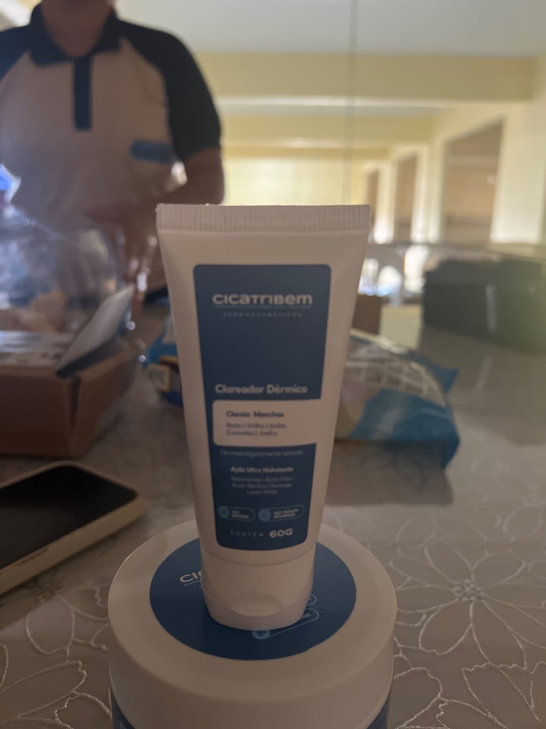 Customer photo review of Gel Redutor de Medidas, Celulites e Flacidez 200g