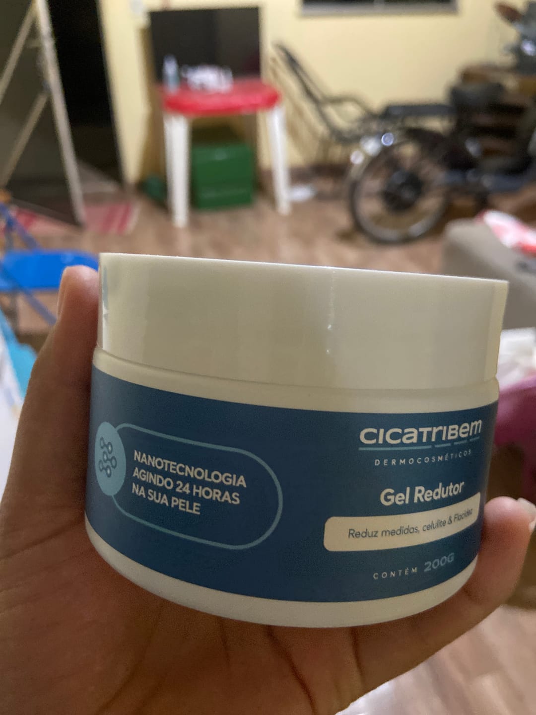 Customer photo review of Gel Redutor de Medidas, Celulites e Flacidez 200g